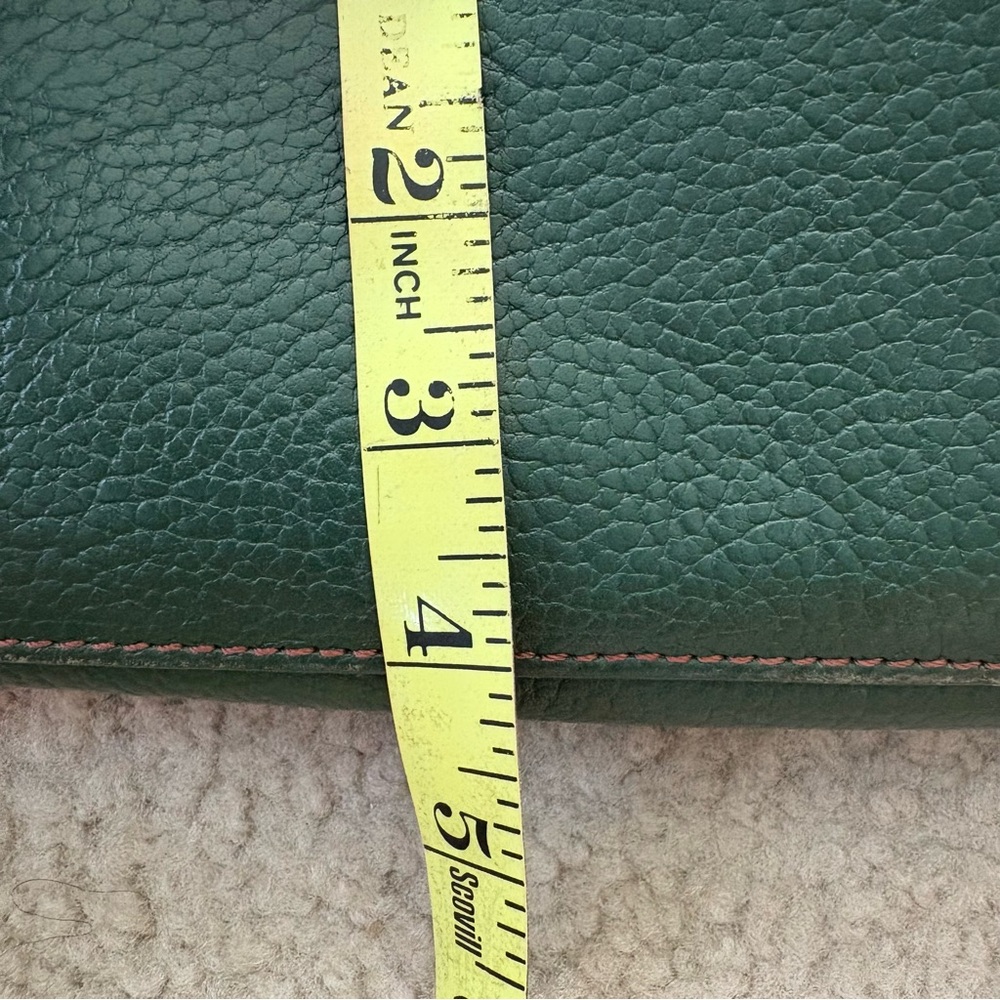 Vintage Liz Claiborne Green and Brown Leather Bag - Picture 12 of 16